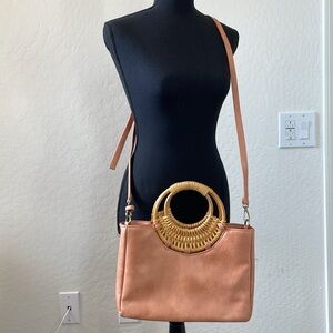 Anthropologie medium rattan tote